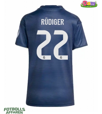 Real Madrid Antonio Rudiger #22 Bortatröja Kvinnor 2025-26 Kortärmad